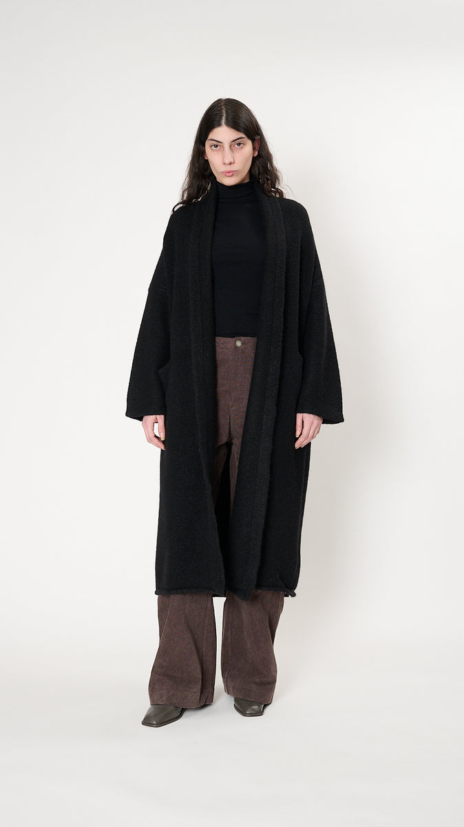 Lauren Manoogian Long Shawl Cardigan in Black – Diamond Dream