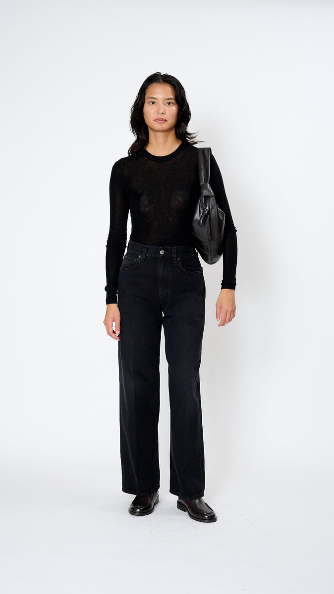 6397 Wide Jean in Spider Black – Diamond Dream Jewelry + Apparel