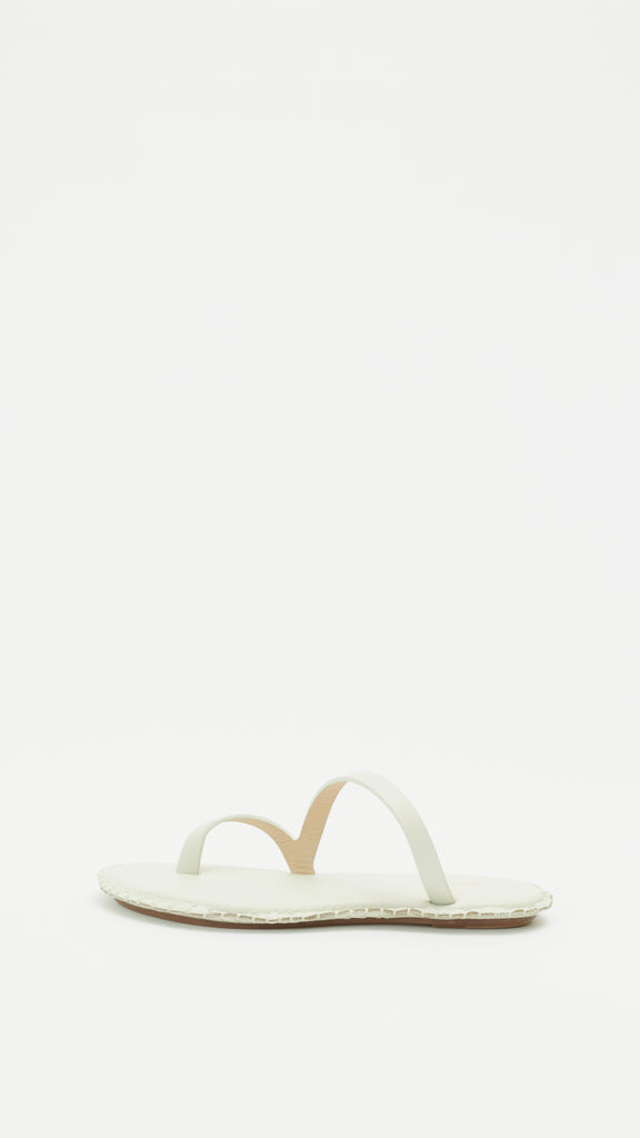 Cordera Strappy Sandals in Ivory side view