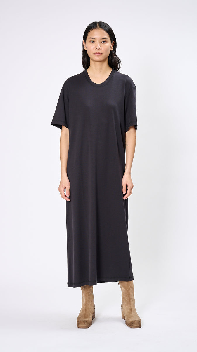 Lemaire Rib T-Shirt Dress in Squid Ink – Diamond Dream Jewelry +