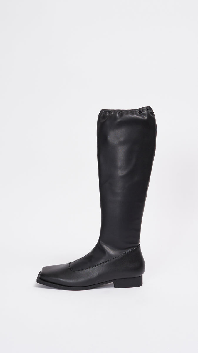 Issey Miyake x United Nude Stem Long Boot in Black – Diamond Dream
