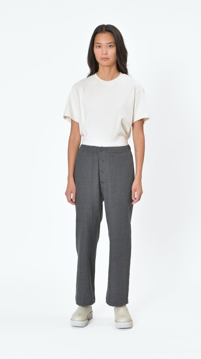 Sofie D'Hoore Pluto Wool Pants in Grey Melange – Diamond