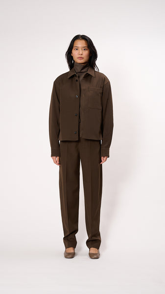 Lemaire Wadded Overshirt in Kobicha Brown – Diamond Dream Jewelry