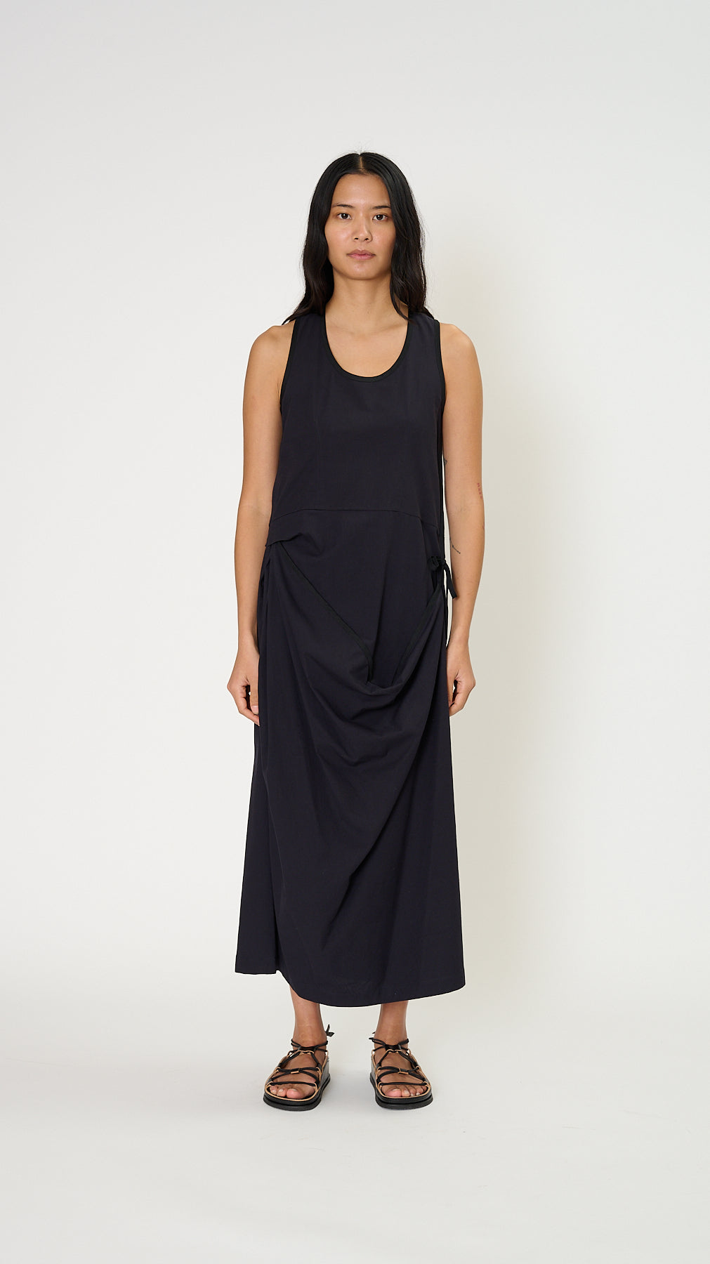 Lemaire Sleeveless Wrap Dress in Midnight Indigo – Diamond Dream