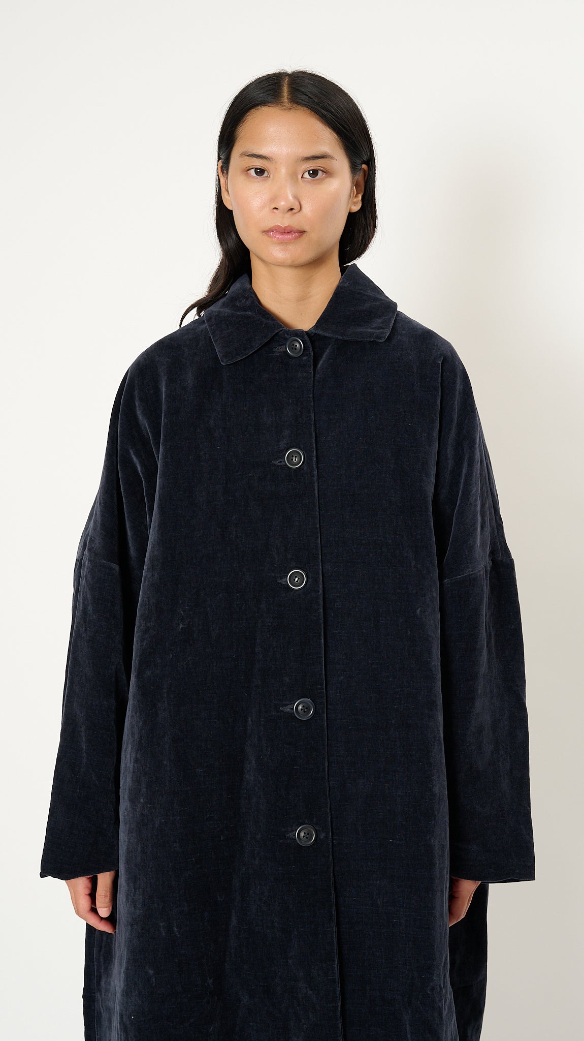 Casey Casey Big Blobby Coat in Navy