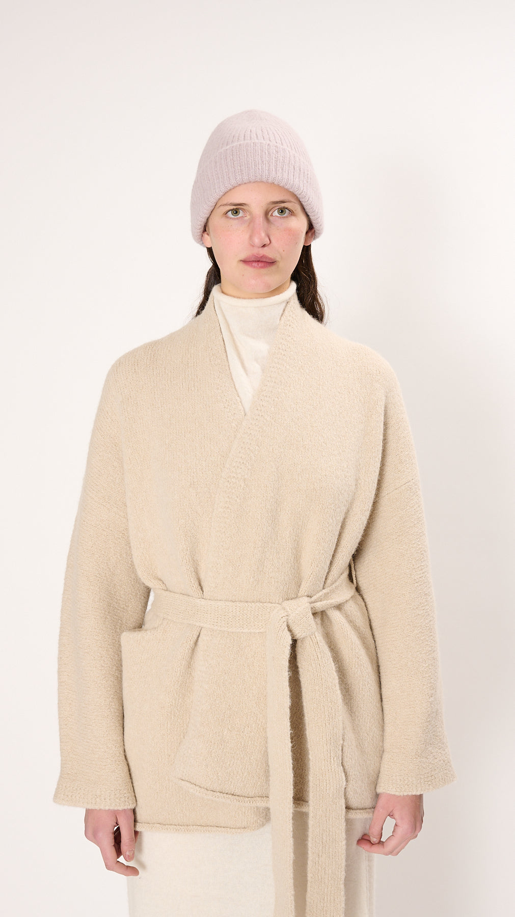 Lauren Manoogian Loft Rib Beanie in Lavender – Diamond Dream