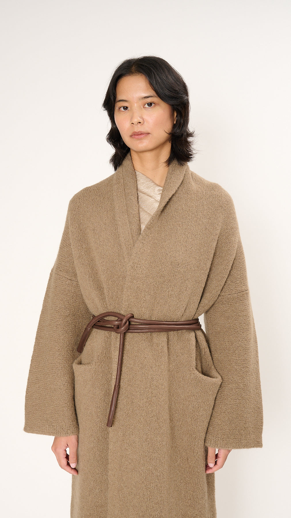 【新品同様】LAUREN MANOOGIAN　スカート　ツイスト　コットンリネン 新品同様】LAUREN MANOOGIAN スカート ツイスト コットンリネン