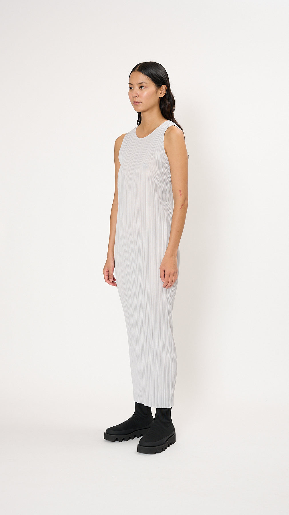 Pleats Please Issey Miyake Basics Maxi Dress - Grey