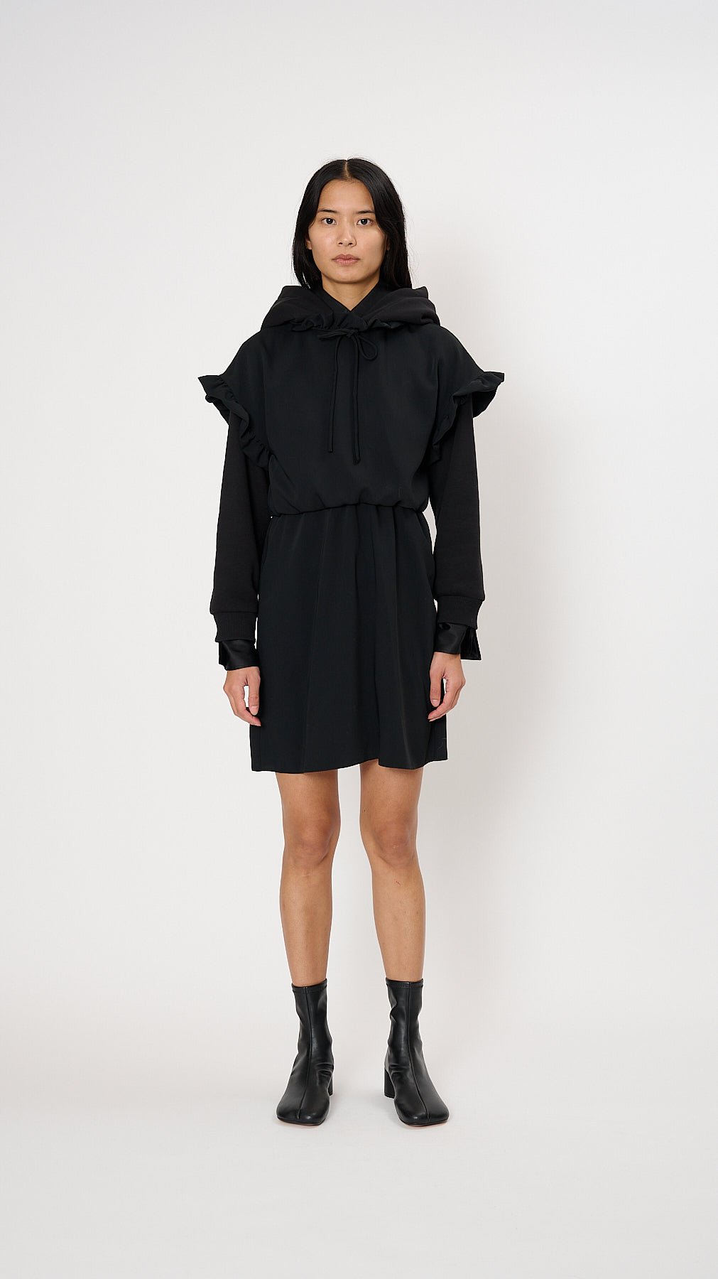 MM6 Maison Margiela Hood Midi Dress in Black Diamond Dream Jewelry + Apparel MM6 Maison Margiela Hood Midi Dress in Black Diamond Dream Jewelry + Apparel