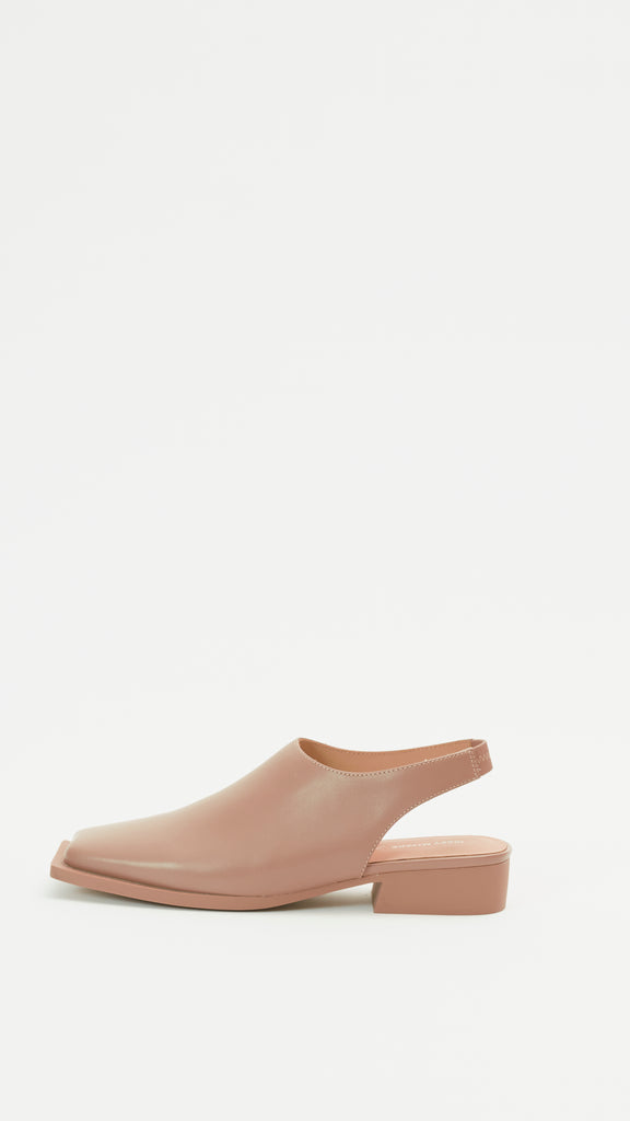 Issey Miyake x United Nude Fin Flat in Light Brown side