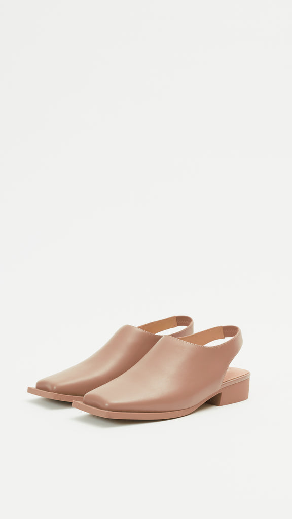 Issey Miyake x United Nude Fin Flat in Light Brown front