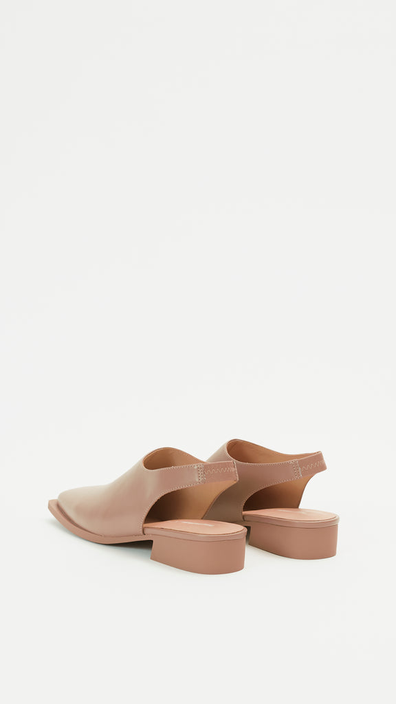 Issey Miyake x United Nude Fin Flat in Light Brown back