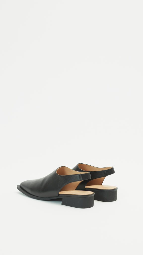 Issey Miyake x United Nude Fin Flat in Black Back