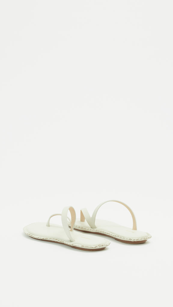 Strappy Sandals in Ivory back