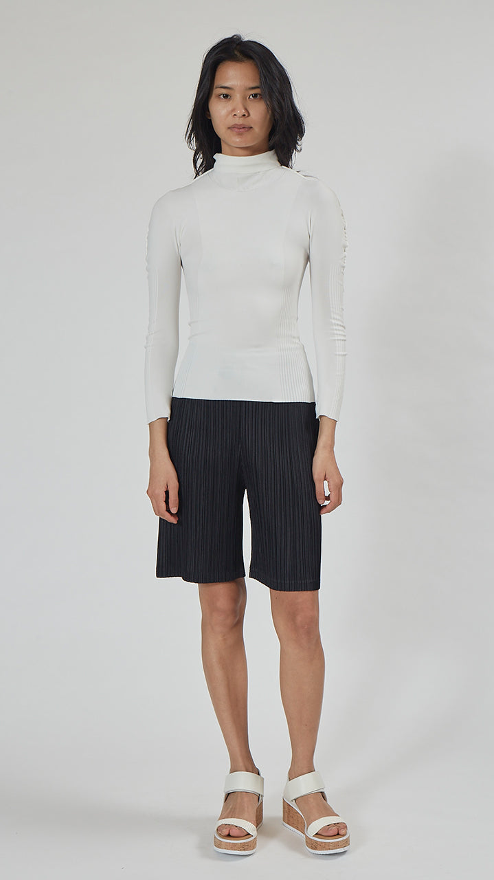 Issey Miyake A-POC Skin Turtleneck in White