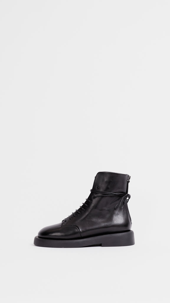 Marsèll Gommello Lace Up Ankle Boots in Black profile