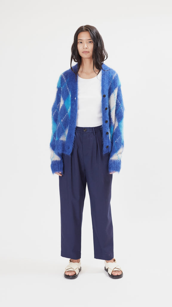Marni Cropped Pants in Light Navy