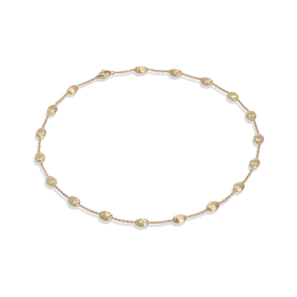 Siviglia Collection 18K Yellow Gold Medium Bead Short Necklace